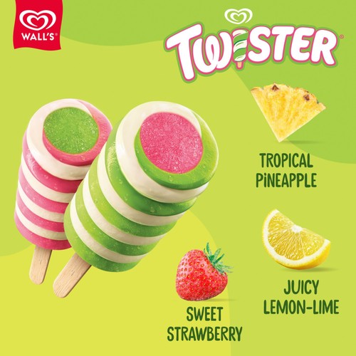Twister Mini Pineapple Ice Cream Lollies 10x50ml thumbnail 2