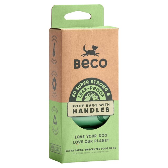 Beco Poop Bags with Handles On A Roll, Unscented