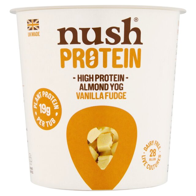 Nush Protein Vanilla Fudge Almond Milk Yog