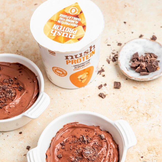 Nush Protein Vanilla Fudge Almond Milk Yog thumbnail 2