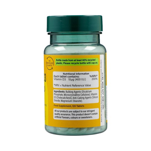 Holland & Barrett Vitamin D3 400 I.U. 10ug thumbnail 2