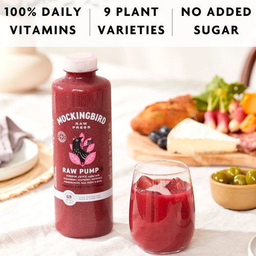 Mockingbird Raw Pump Juice, Beetroot, Strawberry, Pomegranate thumbnail 3