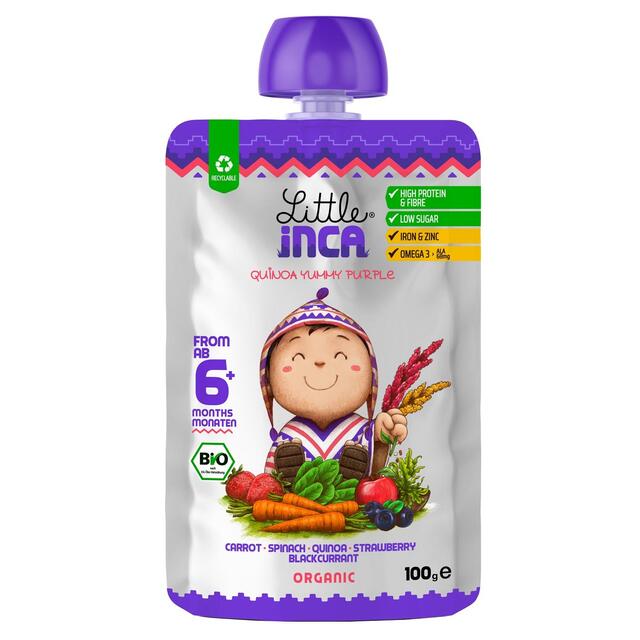 Little Inca Quinoa Yummy Purple Baby Food Pouch 6months+