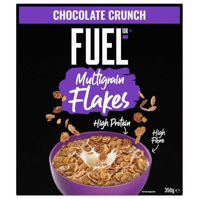 FUEL10K Chocolate Multigrain Flakes High Protein Breakfast Cereal