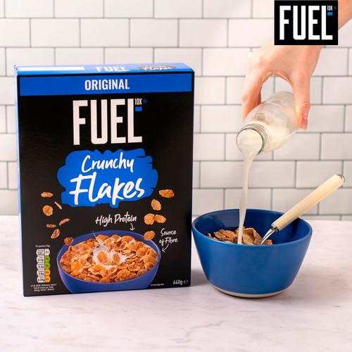 FUEL10K Original Crunchy Flakes High Protein Breakfast Cereal thumbnail 3