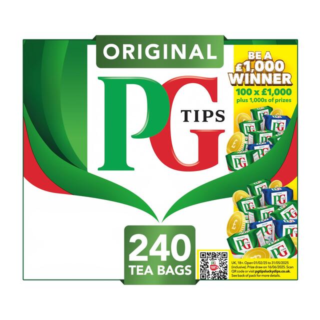 PG Tips 240 Black Tea Plant based biodegradable tea bags thumbnail 2
