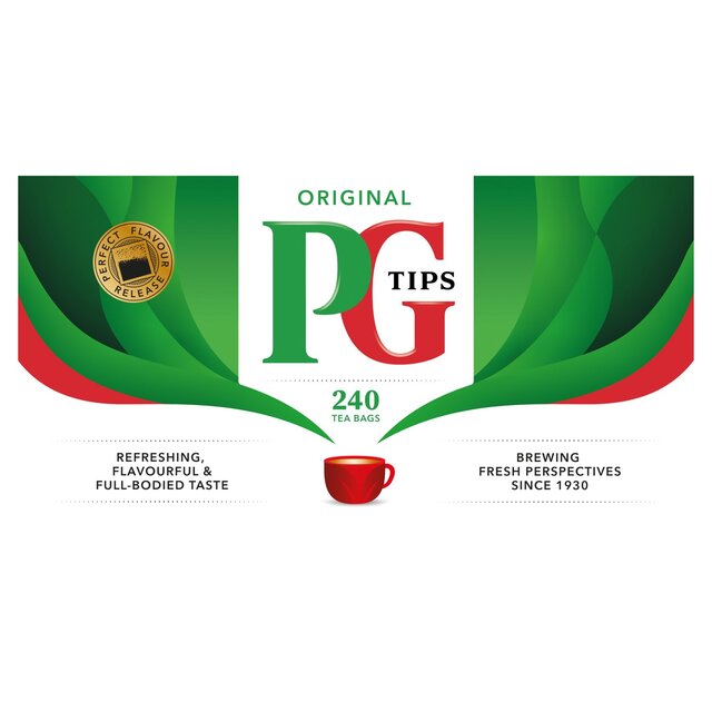 PG Tips 240 Black Tea Plant based biodegradable tea bags thumbnail 4