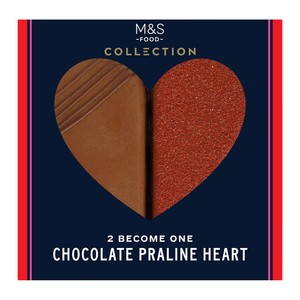 M&S 2 Become One Chocolate Praline Heart