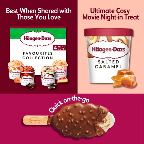 Haagen Dazs Favourites Collection Mini Cups Ice Cream thumbnail 3