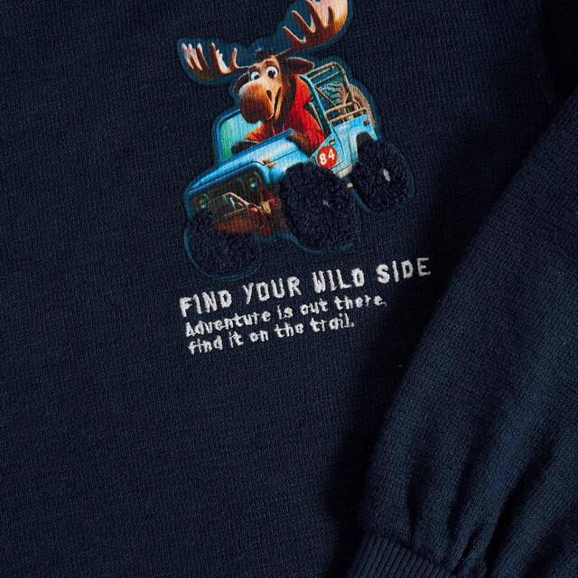 M&S Prep Play Badged Top, 2-7 Years, Navy thumbnail 3