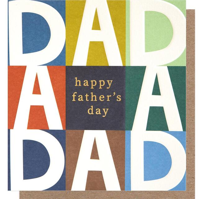 Caroline Gardner Happy Father's Day Dad Card