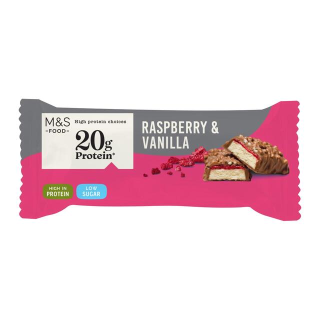 M&S Raspberry & Vanilla Chocolate Protein Bar