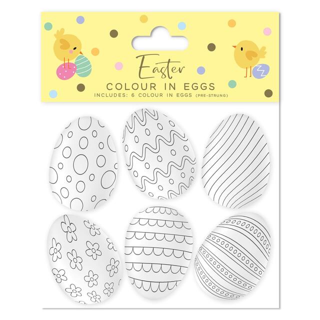 Colour in Easter Eggs Set