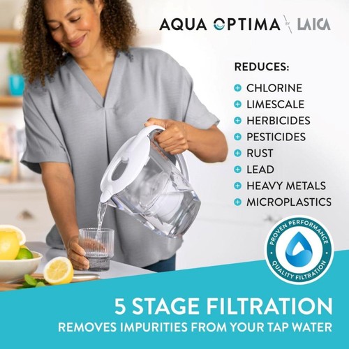 Aqua Optima Oria 2.8L Blue Water Filter Jug 9 Month Pack thumbnail 6