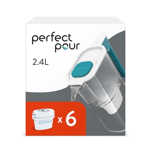 Aqua Optima Perfect Pour 2.4L Water Filter Jug 6 Month Pack