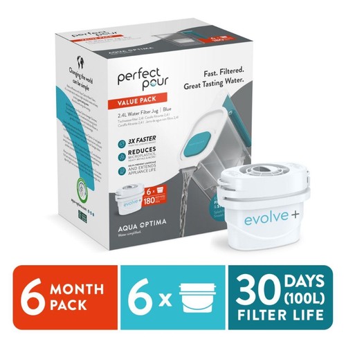 Aqua Optima Perfect Pour 2.4L Water Filter Jug 6 Month Pack thumbnail 2