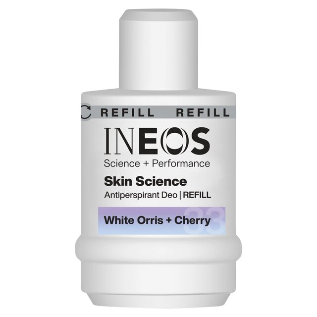 INEOS Antiperspirant Deodorant Roll On Refill White Orris & Cherry