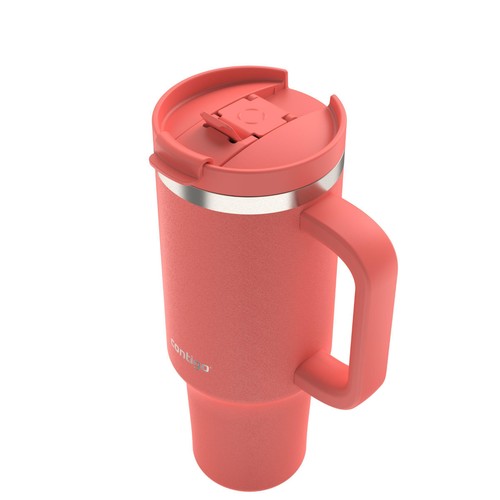 Contigo Streeterville Tumbler 1.2L Leakproof Straw Coral thumbnail 2