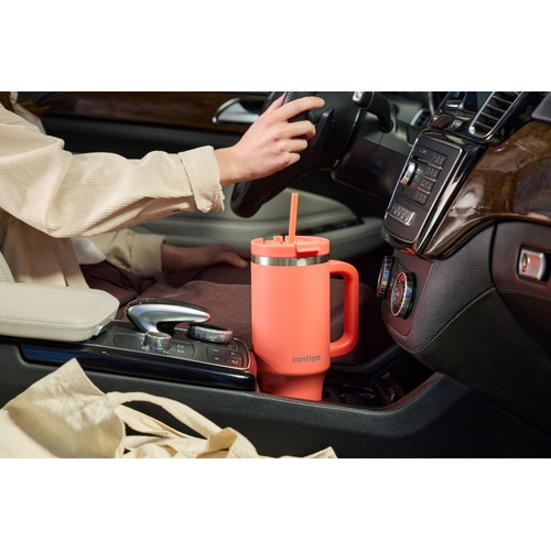 Contigo Streeterville Tumbler 1.2L Leakproof Straw Coral thumbnail 5