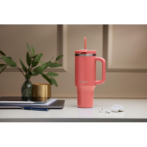Contigo Streeterville Tumbler 1.2L Leakproof Straw Coral thumbnail 6