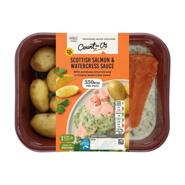 M&S Count On Us Scottish Salmon & Watercress Sauce thumbnail 2