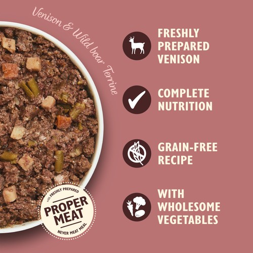 Lily's Kitchen Venison And Wild Boar Terrine Dog Food thumbnail 6