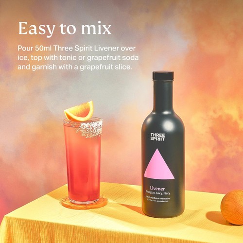 Three Spirit Livener Functional Non-Alcoholic Spirit Alternative thumbnail 3