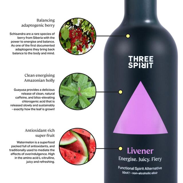 Three Spirit Livener Functional Non-Alcoholic Spirit Alternative thumbnail 2