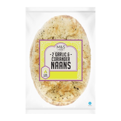 M&S Garlic & Coriander Naans