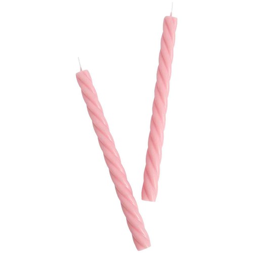 M&S Twisted Dinner Candles, Pink thumbnail 3