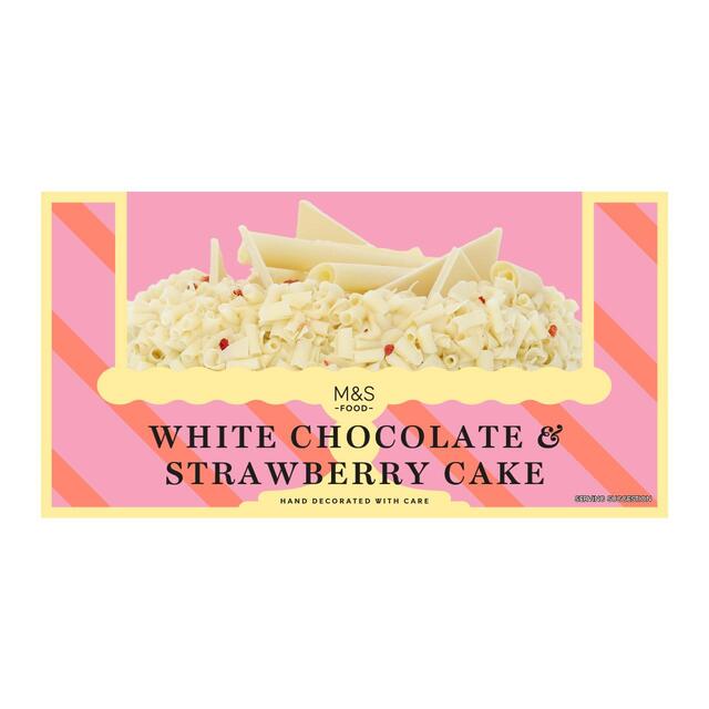 M&S White Chocolate & Strawberry Cake thumbnail 2