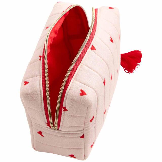 M&S Quilted Wash Bag, Bright Pink thumbnail 2