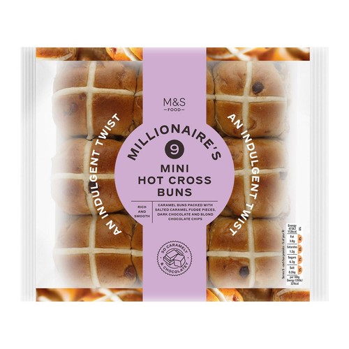 M&S 9 Mini Millionaires Hot Cross Buns thumbnail 3