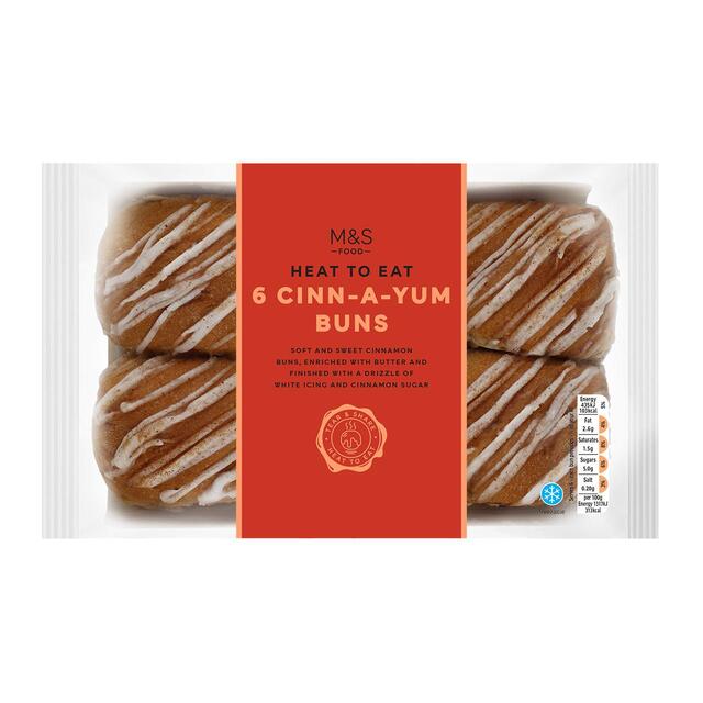 M&S 6 Cinn-A-Yum Buns