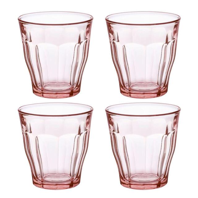 Duralex Picardie Pink Glass Tumbler Set 250ml