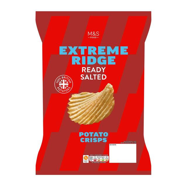 M&S Ready Salted Extreme Ridge Cut Crisps thumbnail 2