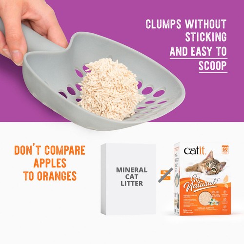 Catit Go Natural Pea Husk Litter, Vanilla thumbnail 4