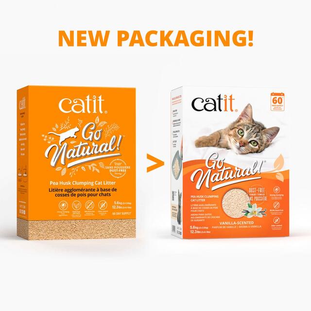 Catit Go Natural Pea Husk Litter, Vanilla thumbnail 2