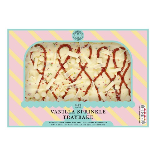 M&S Vanilla Sprinkle Traybake thumbnail 2
