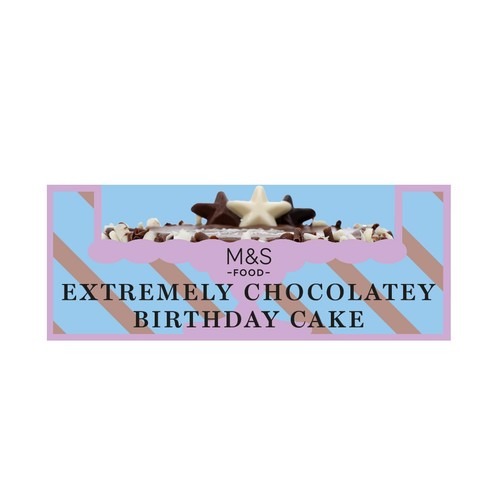 M&S Extremely Chocolatey Birthday Cake thumbnail 2