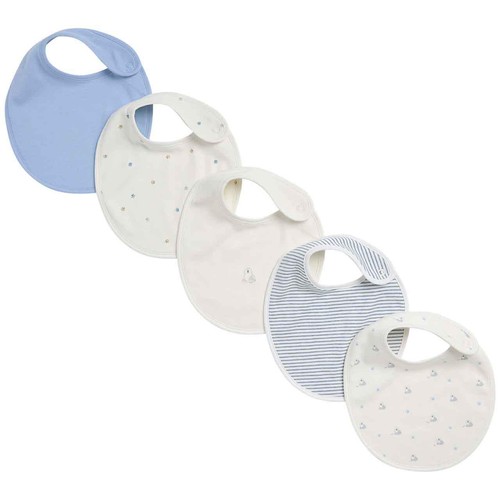 M&S Dog Print Bibs, Blue