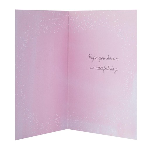 M&S Happy Birthday Mum Pink & Gold Birthday Card thumbnail 2