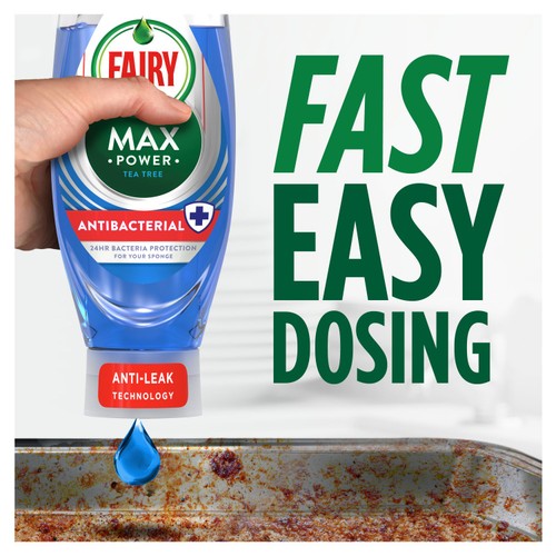 Fairy Max Power Washing Up Liquid Antibac thumbnail 5