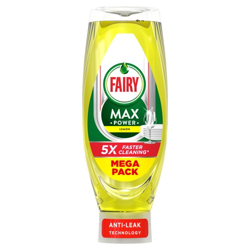 Fairy Max Power Washing Up Liquid Lemon thumbnail 2