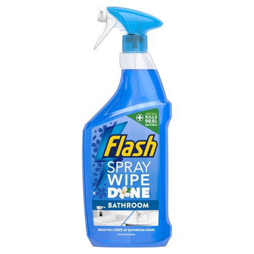 Flash Spray.Wipe.Done. Bathroom Antibac Cleaning Spray White Blossom 800ML thumbnail 2