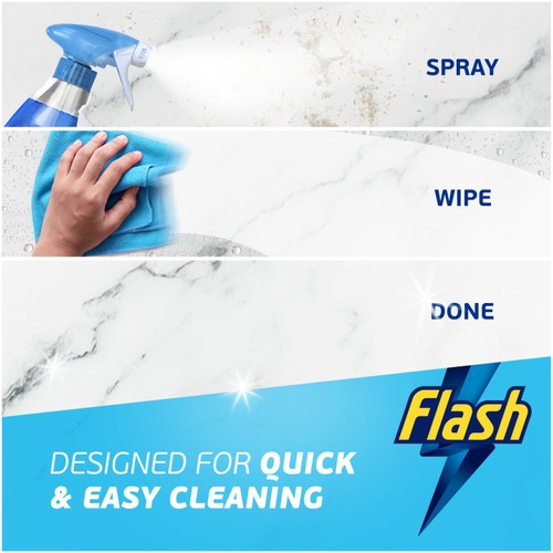 Flash Spray.Wipe.Done. Bathroom Antibac Cleaning Spray White Blossom 800ML thumbnail 3