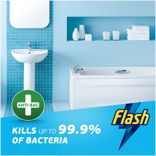 Flash Spray.Wipe.Done. Bathroom Antibac Cleaning Spray White Blossom 800ML thumbnail 4