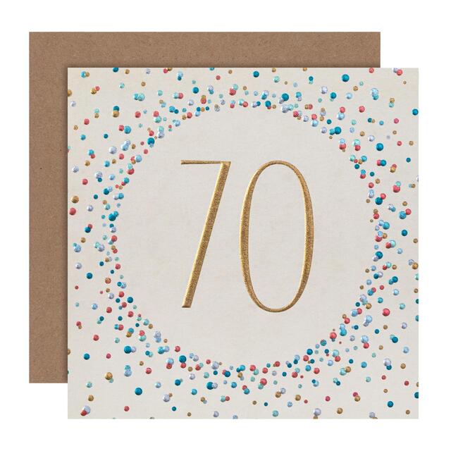 M&S 70th Birthday Card