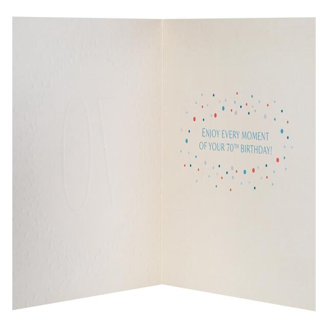 M&S 70th Birthday Card thumbnail 2