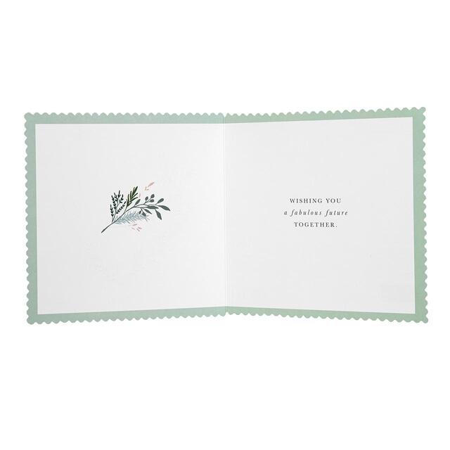 M&S Heart Wreath Wedding Day Card thumbnail 2